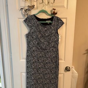 Shelby & Palmer Black and White Midi Dress